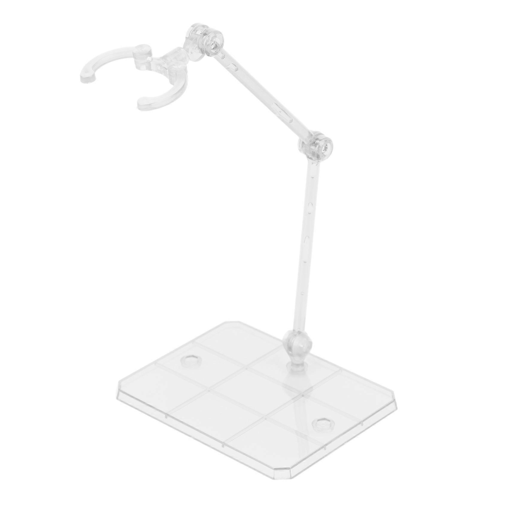 10 Pcs Action Figure Base Suitable Display Stand Bracket for 1/144 1/100 Doll Model Stage Act Suit,Transparent
