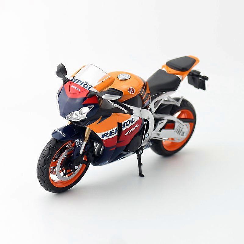 AUTOMAXX Toy Diecast Metal Motorcycle Model 1:12 Scale Honda CBR 1000RRR HRC Racing Fireblade Educational Collection Gift
