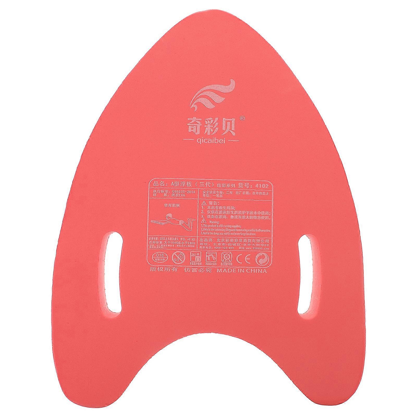 Swimming Beginner Learner Kickboard Floating Plate EVA Body Boards Swim Help A-shaped Board (Red)