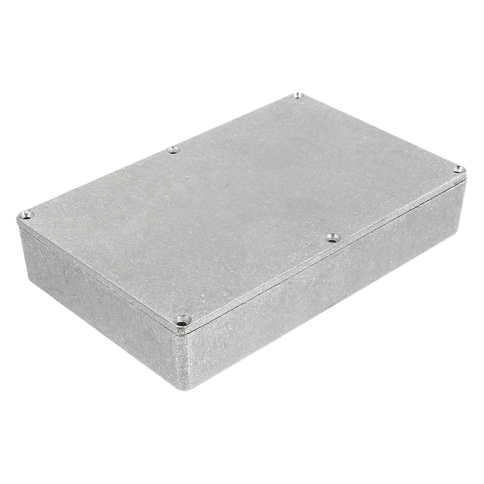 1pc Aluminum Stomp Box Case Guitar Pedal Enclosure Replacement (Silver)