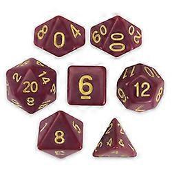 Set of 7 Polyhedral Dice, Crimson Queen