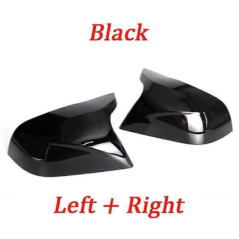Rearview Side wing mirror cover Carbon Fiber Pattern Black Replacement for Tesla Model 3 Model3 M3 2017-2023 Gloss Black Caps