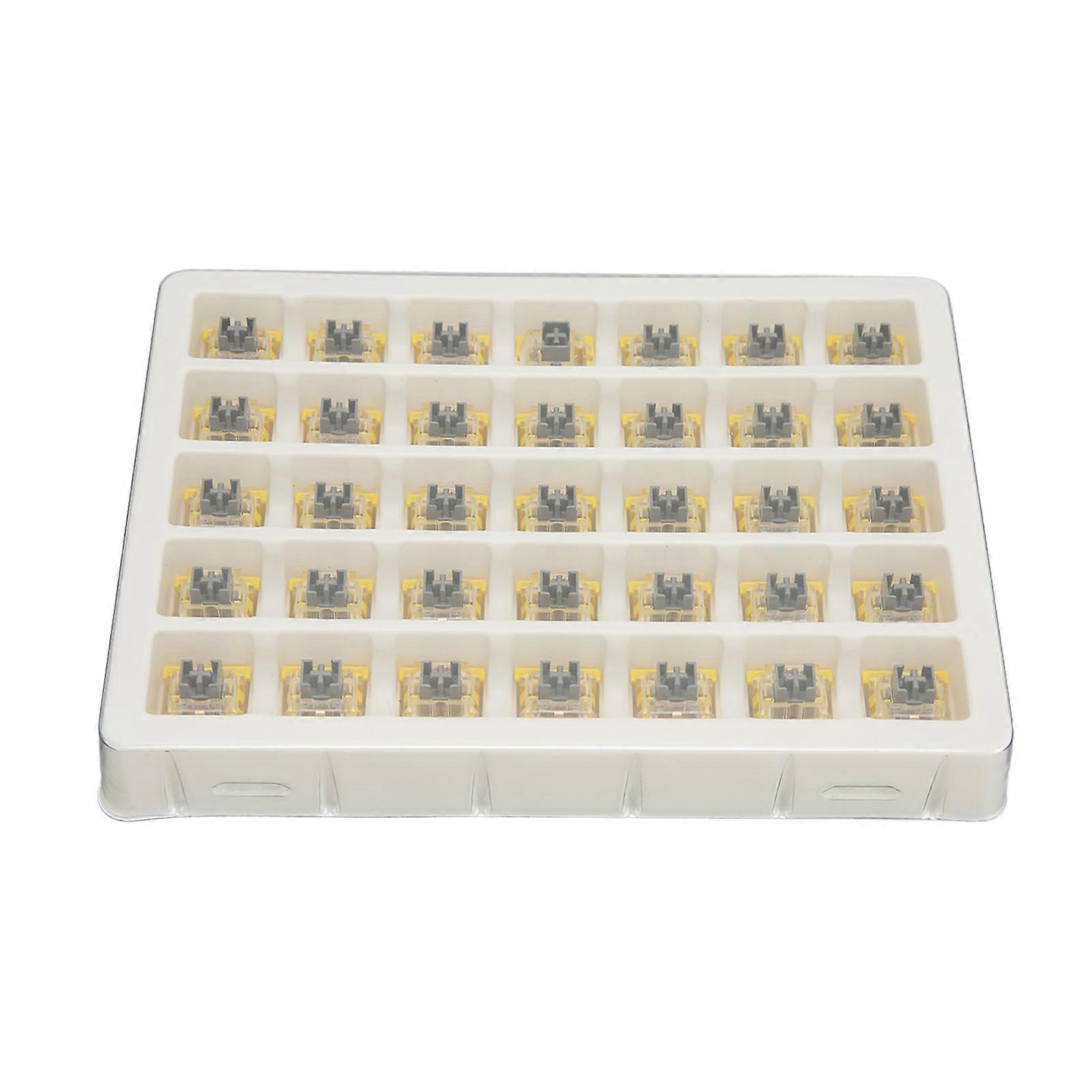 35 Pcs Mechanical Keyboard Switch Linear Dustproof Mute Long Service Life DIY Keyboard Switch with LED Slot for BUMBLEBEE SWITCH