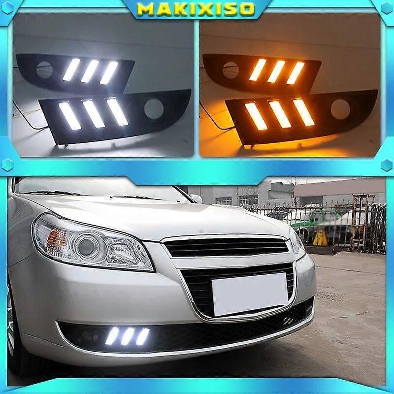 2PCS LED Fog Lamps Daytime Running Light DRL For Chevrolet Epica 2007-2012 White yellow blue