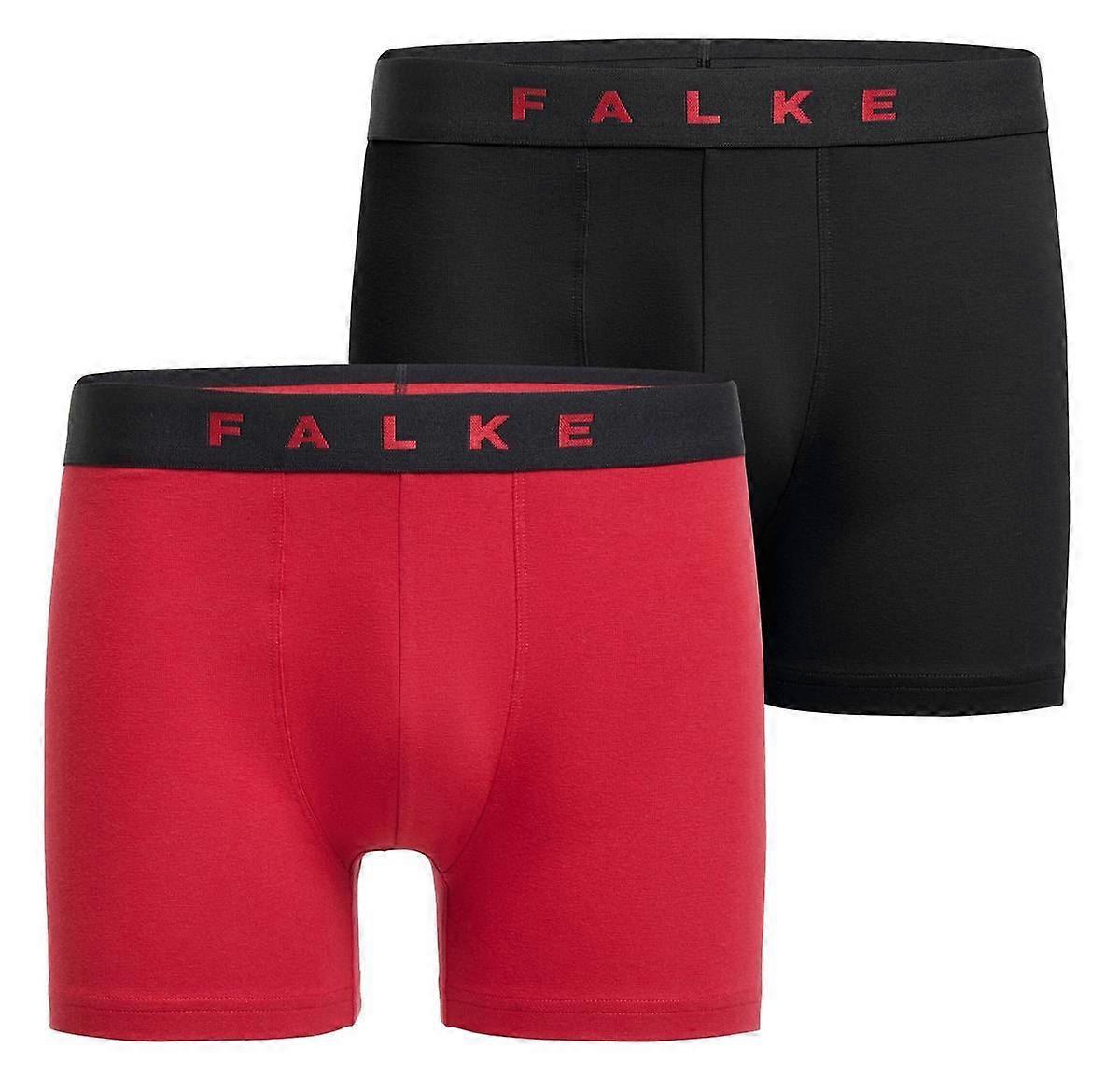 Falke Daily Comfort 2 Pack Boxer Brief - Black/Red