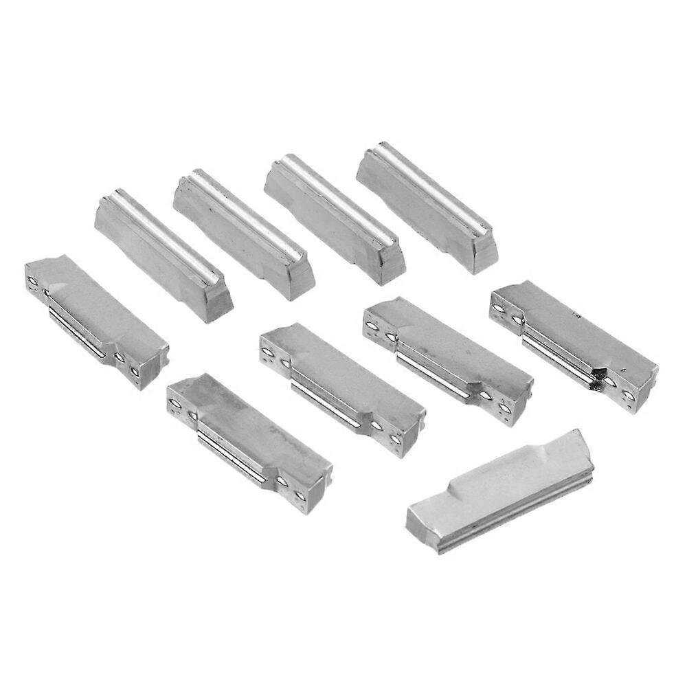 10Pcs Carbide Insert Aluminum Cutter For Mgehr Turning Tool Holder