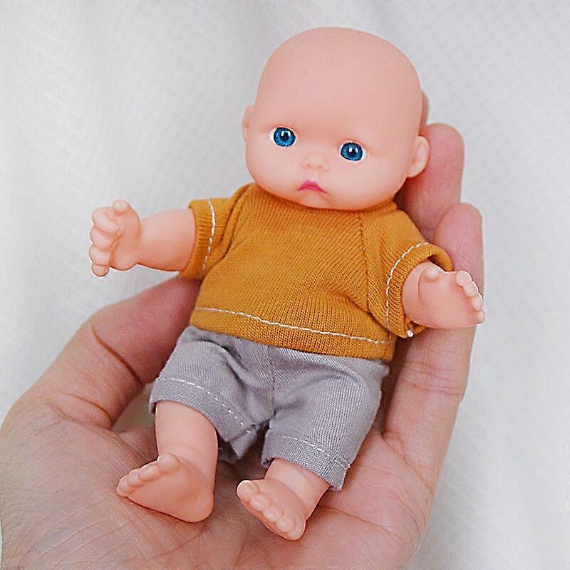 Reborn Baby Dolls Μίνι Κούκλα 12εκ. Ρούχα Εκπαιδευτικό Παιχνίδι Προσομοίωσης Μωρού Αναγεννημένο Κιτ Νήπιου για Αγόρι και Κορίτσι Blue Eye - Κούκλες