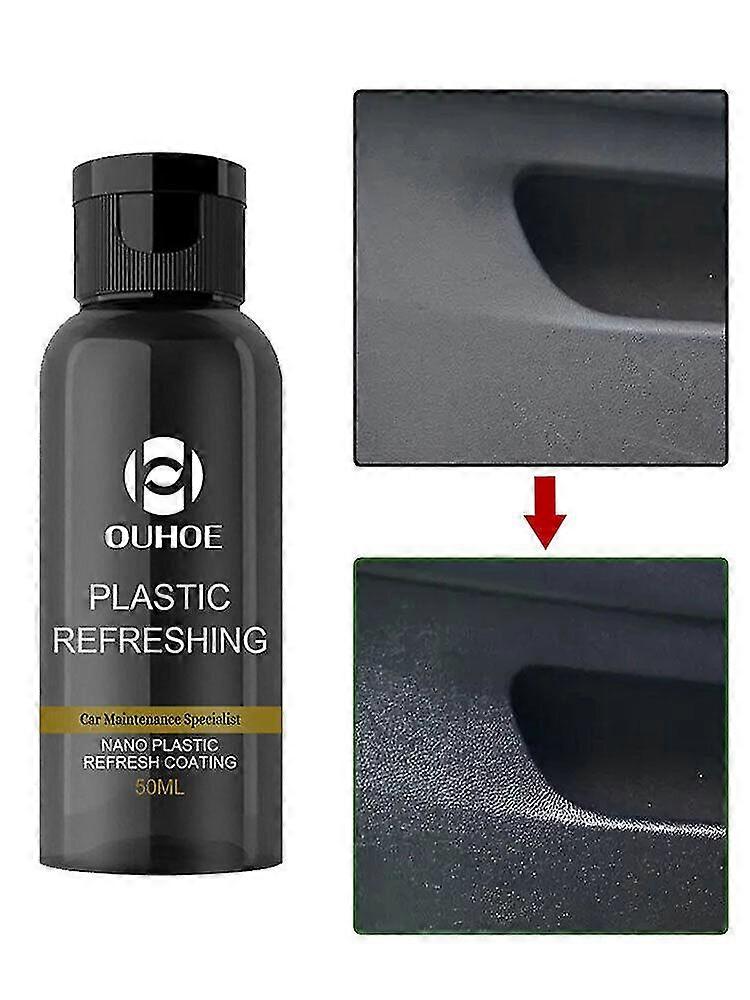 50ml Plastic Parts Refurbish Agent Car Interior Dashboard Restorer With Sponge X