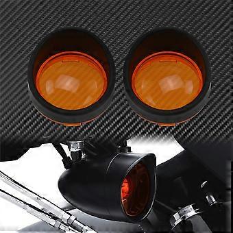 2pcs Motorcycle Turn Signal Light Blinker Bezels Indicator Lens