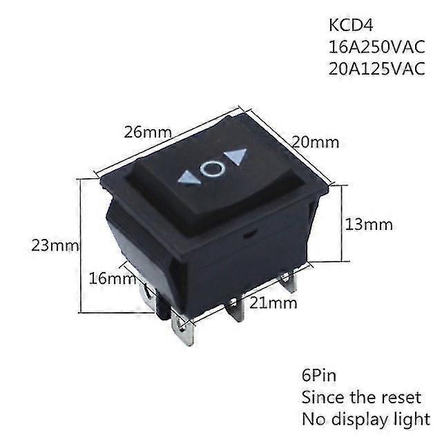 1Pcs rocker switch on-off 2 position 4 pins / 6 pins power switch 2 position 16a 250vac/ 20a 125vac ship type switch