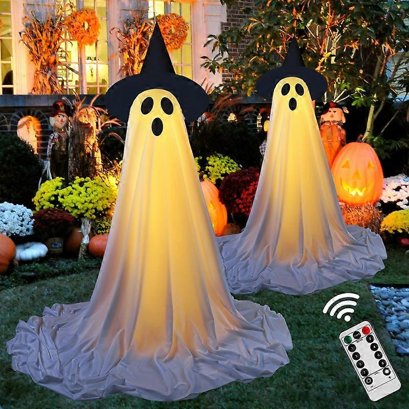 2 Packs Halloween Decorations Party Remote Control Lights