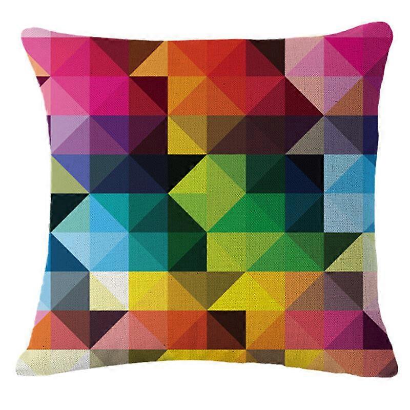 Nova Fronha de Linho de Algodão Colorido Capa de Almofada Capa de Almofada Design de Decoração de Sofá para Casa 1481jpjcjh