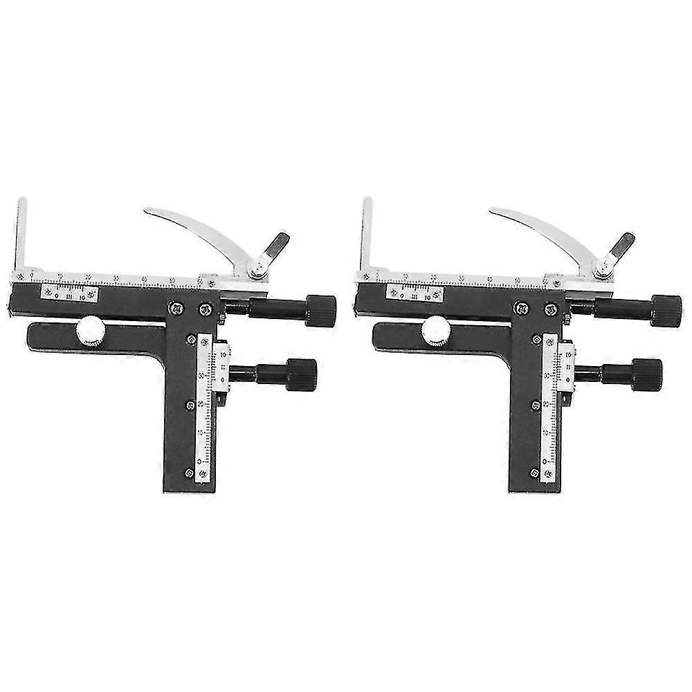 2x Microscope Attachable Mechanical Stage X-y Moveable Caliper Vernier With Scale