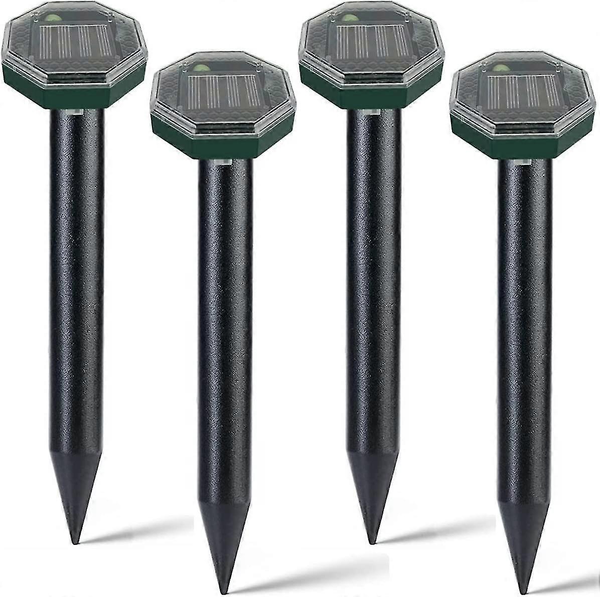 Rpulsif Taupe Ultrason Solaire,anti Taupe,rpulsif Serpent Ultrason Lot De 4,rrpulsif Taupe Solaire,ip65 Rpulsif Solaire De Taupe,anti-taupe,gopher,ser