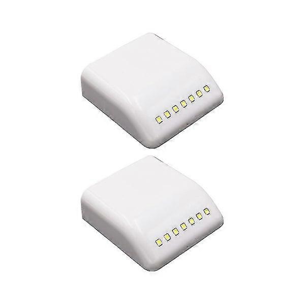 2pcs Sensor Cabinet Lights Creative 7 Leds Drawer Lamp Without Battery (white)