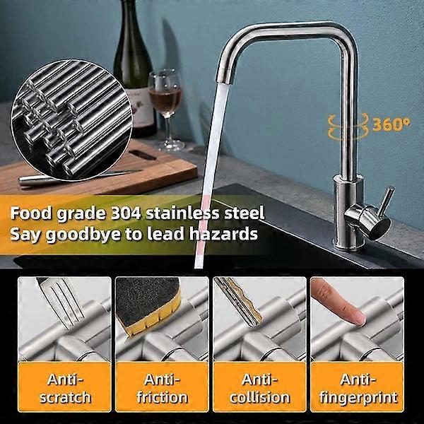 360 Rotatable Single Handle Kitchen Faucet