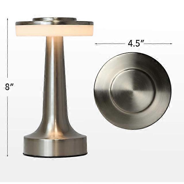 Wireless LED Table Lamp Creative Touch Sensor Night Light Bedside Lamp Retro Mushroom Desk Lamp for Dining Bar Coffee Bedroom