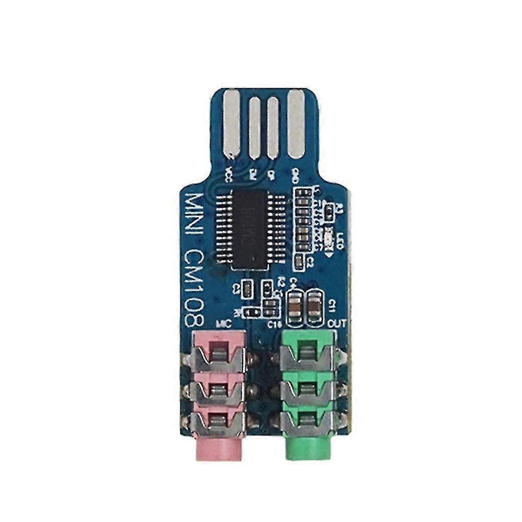 Cm108 Usb Sound Card Chip Drive-free Computer External Sound Card Module