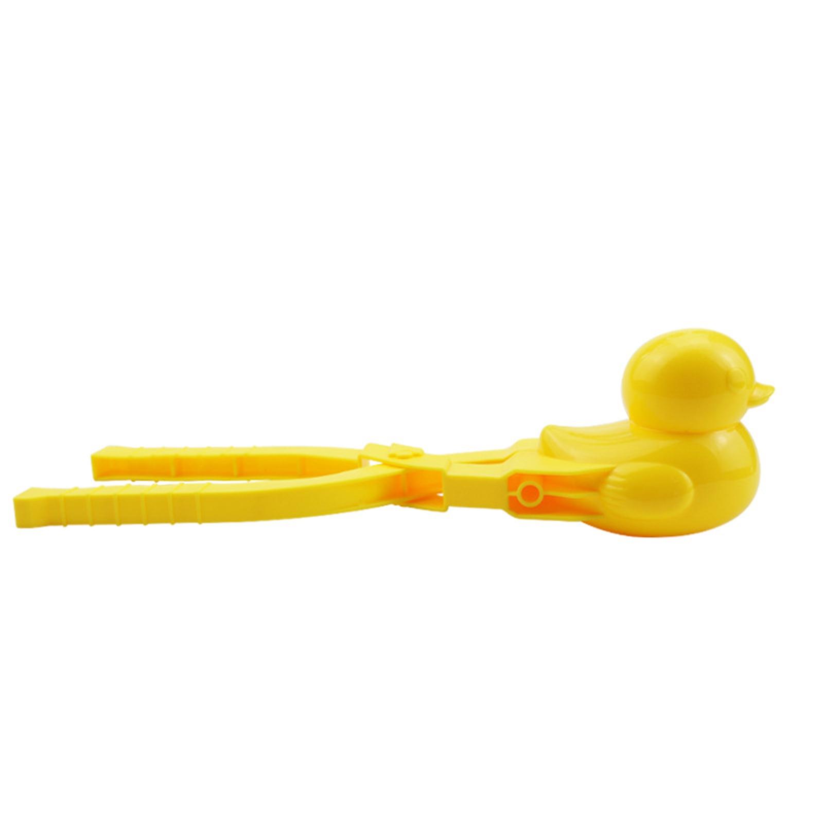 Snowball Clamp Lovely Anti-deformed Interesting Burr-free Labor-saving Satisfy Curiosity Multicolor Duck Shape Winter Small Snow Clip for Outdoor KAES