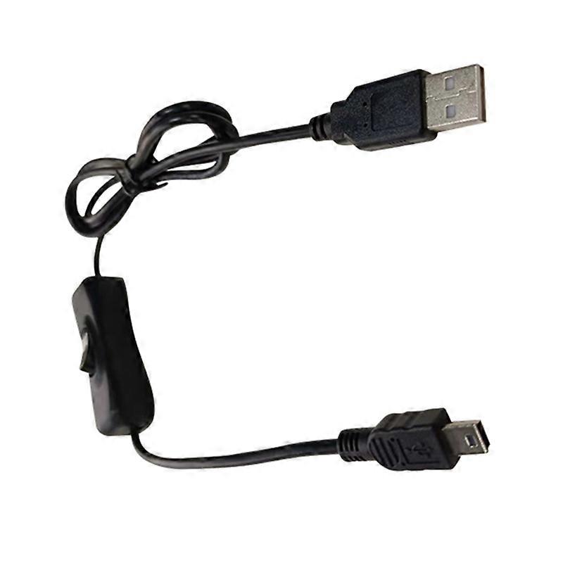 USB to Mini USB Extension Cable with ON/Off Button for Hard Drive Camera Tablet