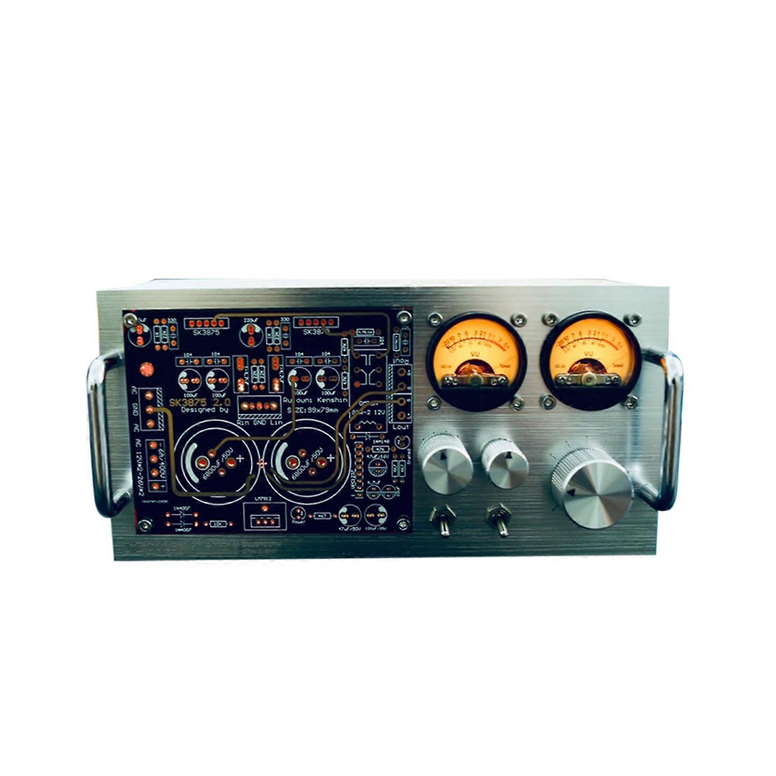 Vintage Audio Analyzer MIC Pick-up VU Meter Sound Level Display Desk Giftjy