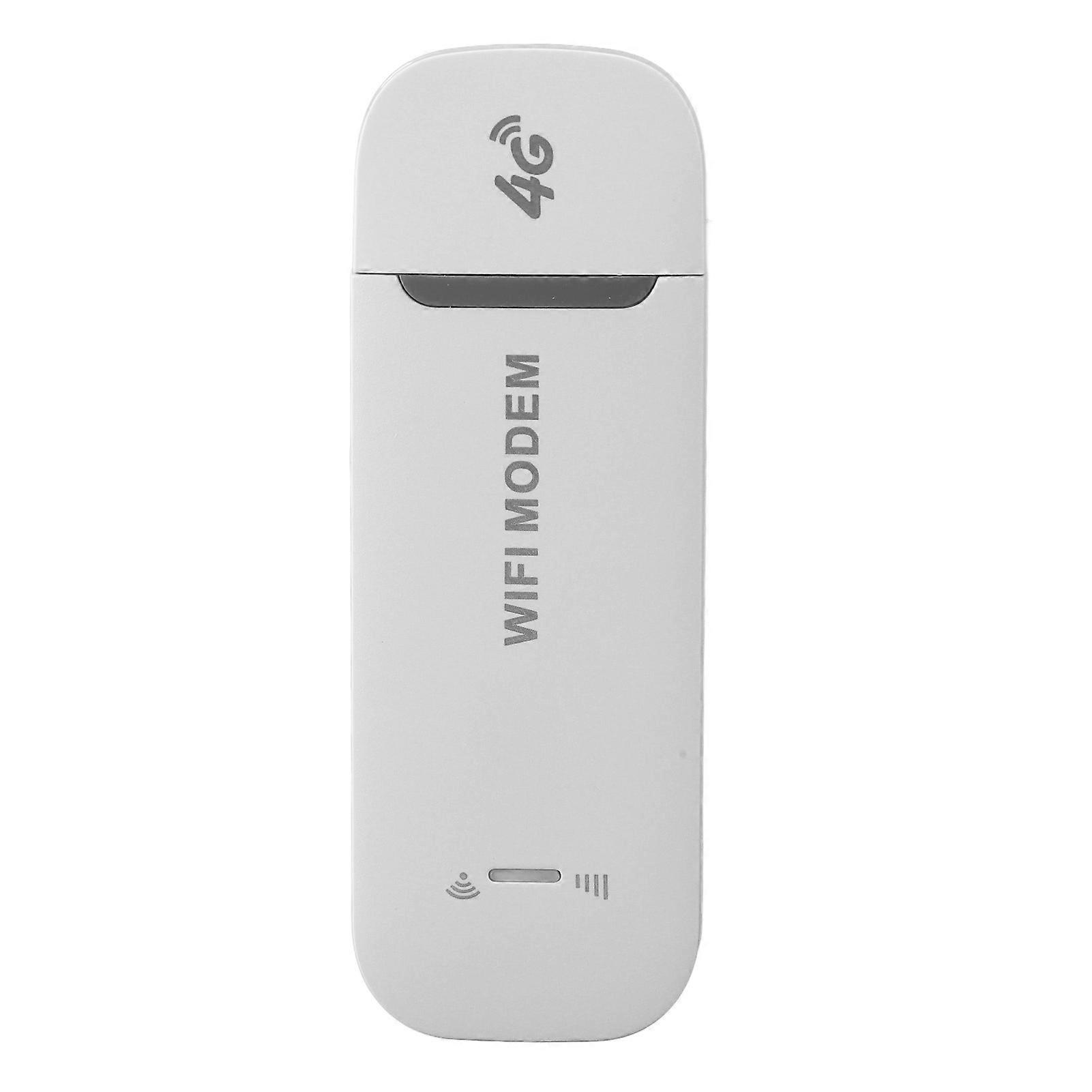 4G USB Tragbares WiFi Plug & Play Highspeed-Internet Multi-User-Sharing Eingelegte Standard-SIM-Karte Tragbarer Reise-Hotspot Weiß