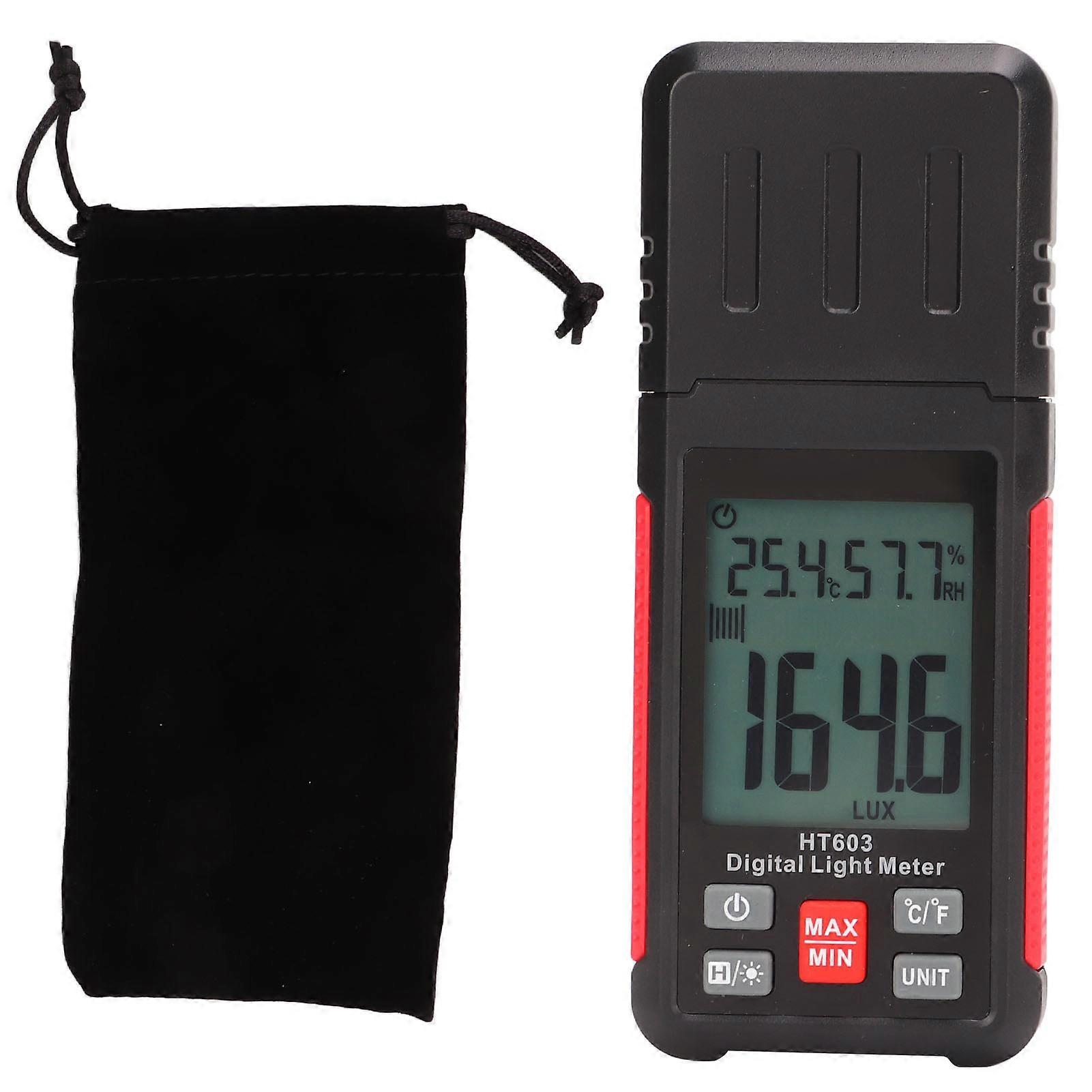 Digital Light Meter Professional High Accuracy Quick Response Luxmeter Large Range Brightness Tester Illuminometer
