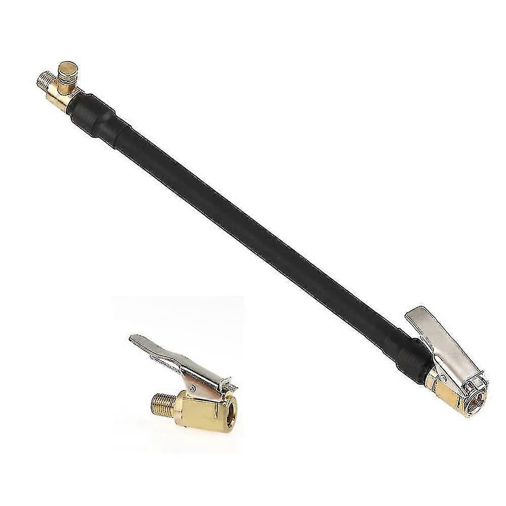 Valve Extension Set 30 Cm Inflator Pump Hose With 1 Car Valve Adapter For Car Bicycle Motorcycle
