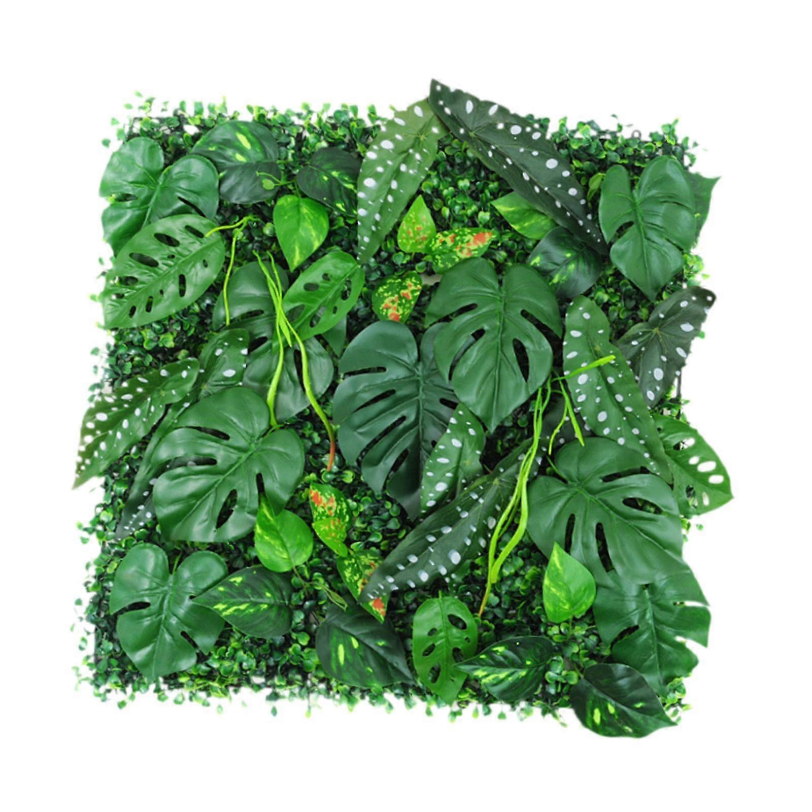 19"x 19" Artificial Hedge Panel Hedge Wall Panel for Garden Wedding Backyard Style A