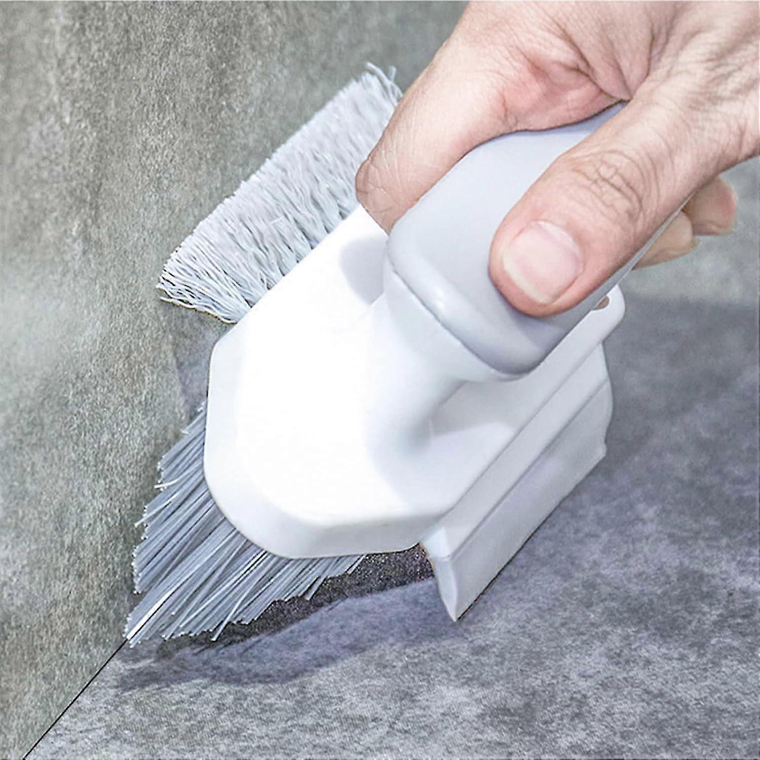 Cleaning Brushes 4-in-1 Floor Scrub Brush,v-shape Gap Scrub Brush,tile Grout Cleaner Brush Corner Crevice Scrubber Baseboards Brush