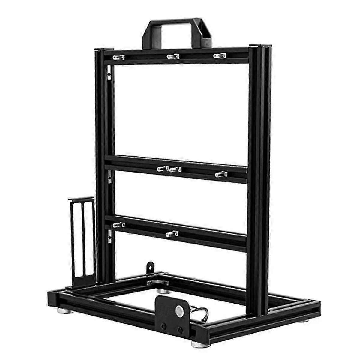 Aluminum Open Frame Case Support ATX/M-ATX Mainboard GPU Mount Horizontally 240 Liquid Cooler Gaming Cabinet