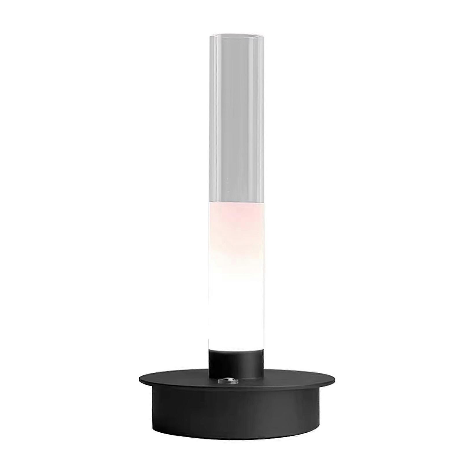 Desk Lamp Soft Glow Dimmable Touch Control High-Transparency Acrylic Lampshade Rechargeable Bedside Lamp Decoration