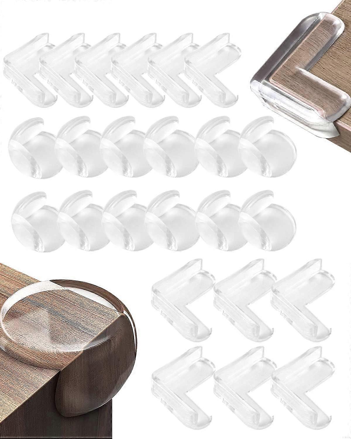 24pcs table corner protector baby table corner protector, odorless non-toxic super strong tape, baby table corner protector