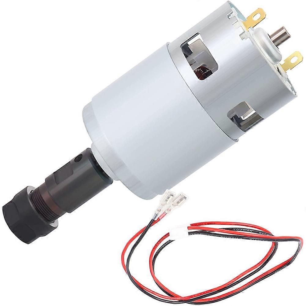 775 Spindle Motor with ER11 Collet & Connection Line, 24V 20000 R/Min,Fit for CNC 3018 Series Carvi