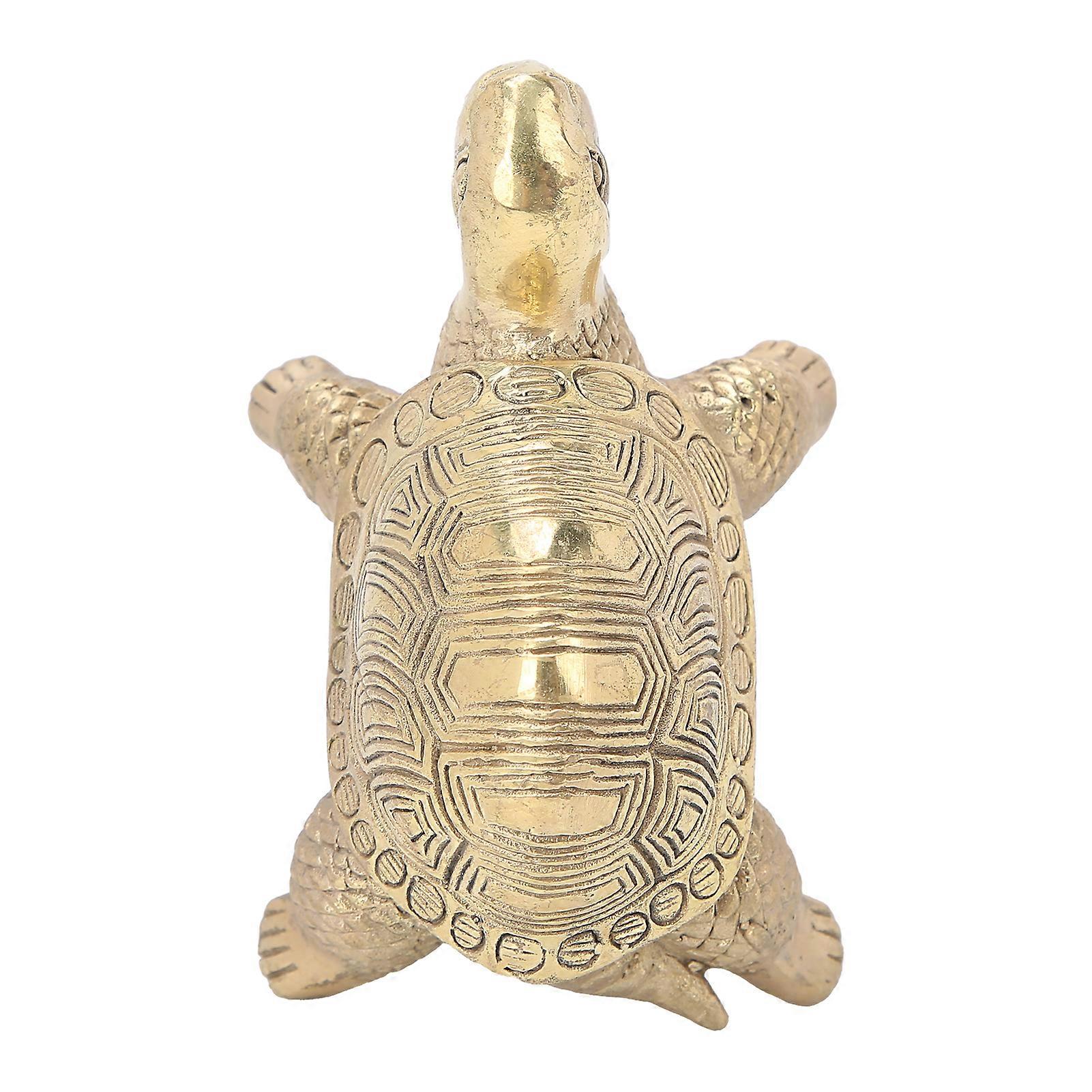 デスクトップデコレーション真鍮亀像ホームオフィス装飾収集品ギフトクラフト