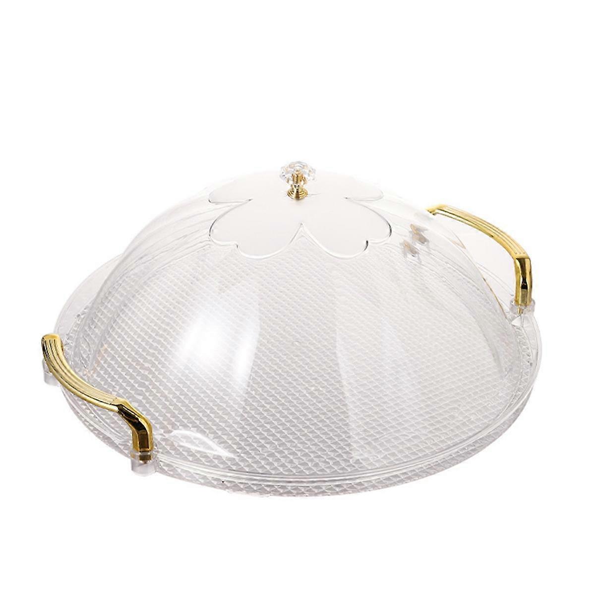 Cake Stand, Round Tray with Lid, Multipurpose Tray with Handle for Tea Breakfast Office Coffee Tabl