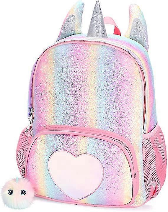 Mochila Unicornio 4 En 1 Para Niña: Set Escolar Con Bolso, Riñonera Y Monedero (3-10 Años)