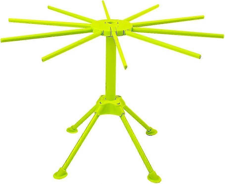 Collapsible Pasta Drying Rack, Plastic Foldable (green)