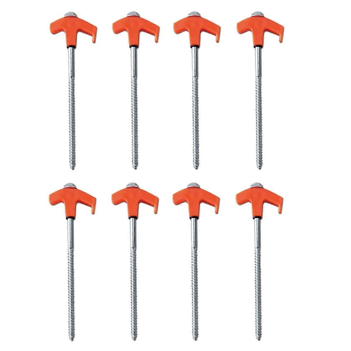 Screw in Tent Stakes Heavy Duty Screw, Tent Stakes Screw in Ground Anchors, Metal Stakes for Trampoline Tent Screw