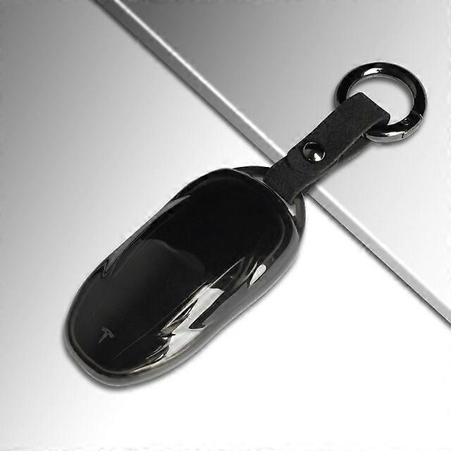 Keychain For Key Case Model 3 Car Accessories Keys Cover Holder Protective Soft Transparent Elastic Shell TPU Fob
