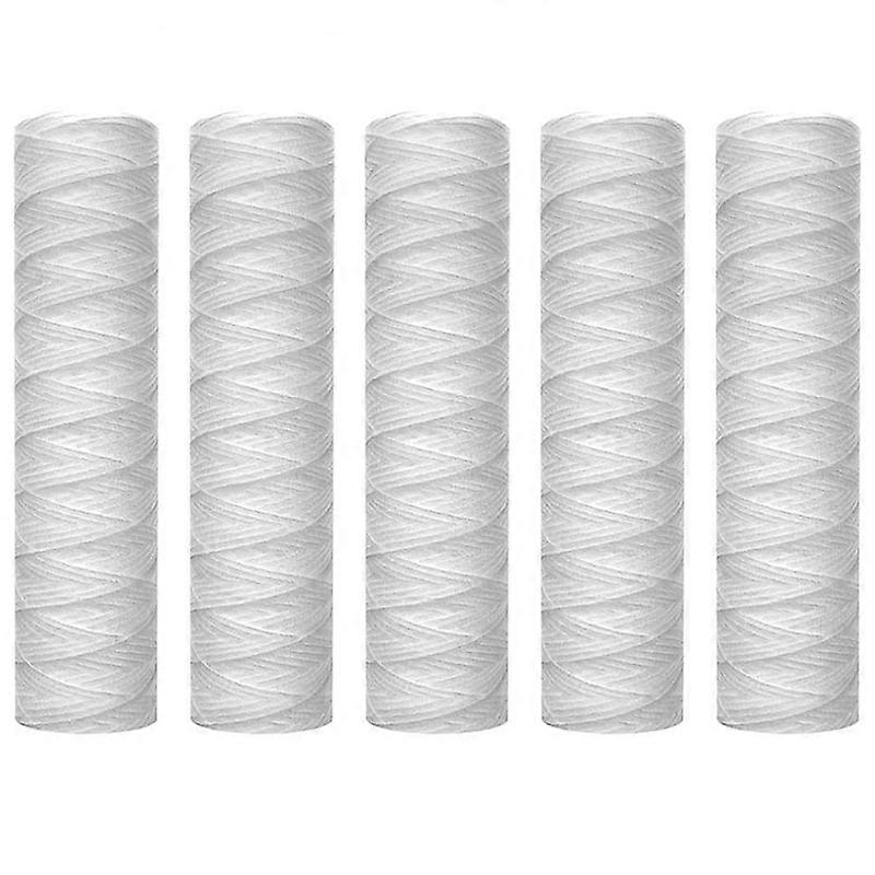 String Wound Sediment Water Filter Whole House Sediment Filtration Universal for Most 10 Inch Unit