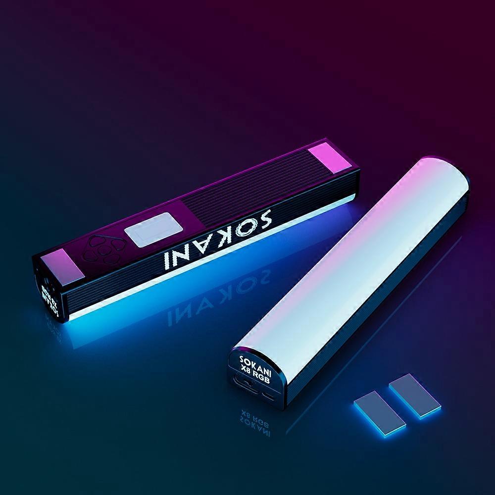 SOKANI X8 LED Photography Light Handheld RGB Light Tube Stick Video Soft Light APP Remote Control vs 6C Pavotube LUXCEO P200