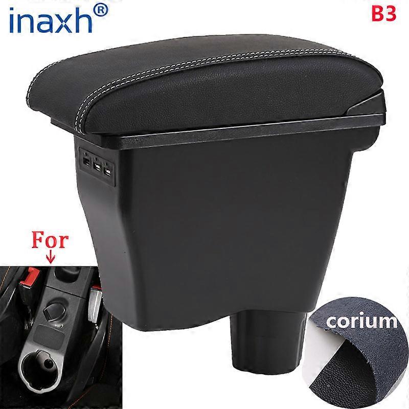For smart fortwo Armrest For smart forfour Car Armrest box Retrofit parts Interior Storage box 3USB Simple installation