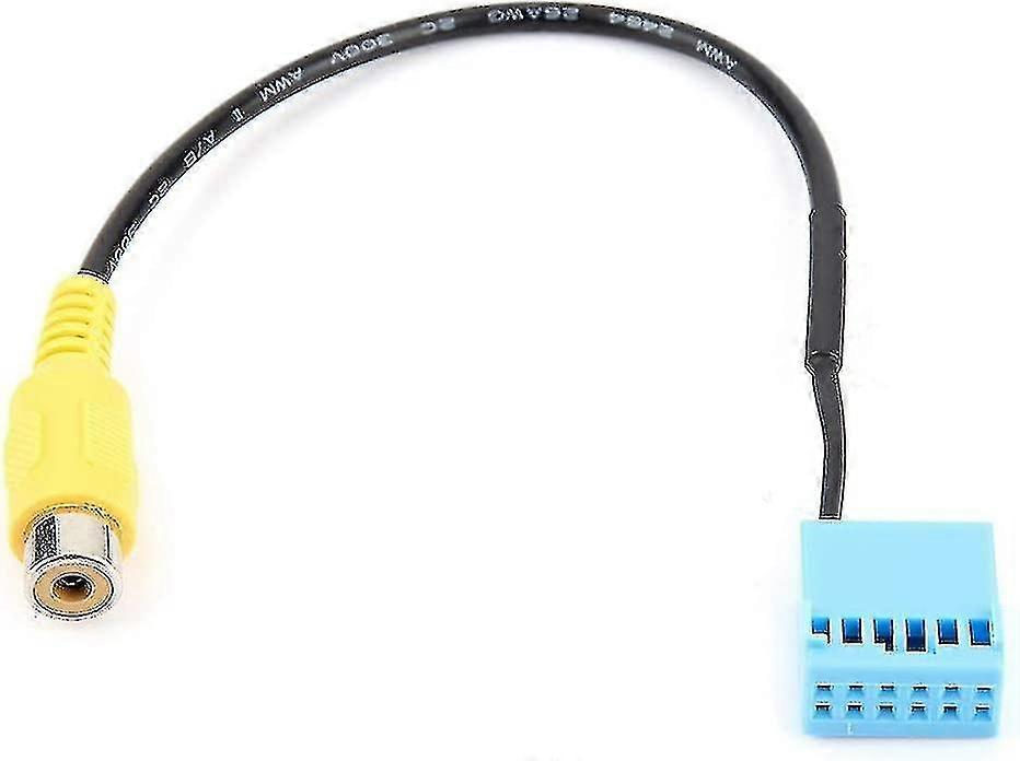 Car Rear View Camera Cable Adapter (black Yellow Blue) (1pcs)