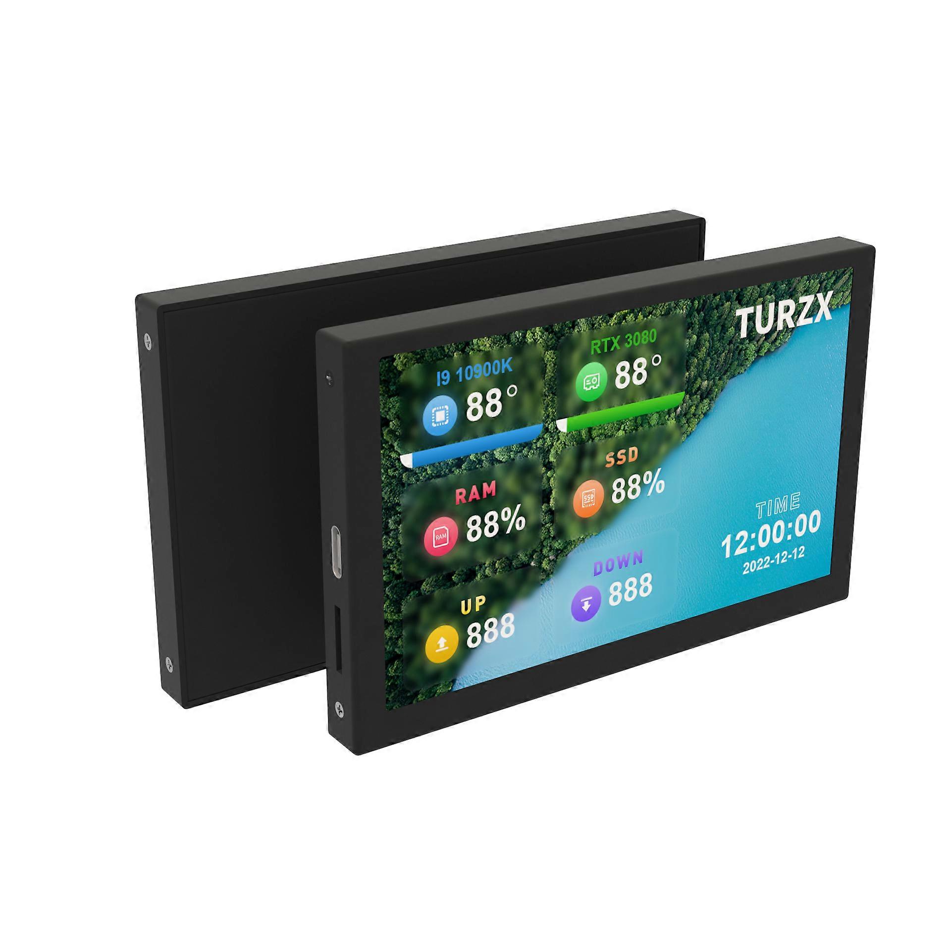 5-palcový počítačový monitor pre puzdro Mini ITX IPS TYPE-C Sekundárna obrazovka CPU GPU RAM HDD monitorovanie USB displej voľne AIDA64