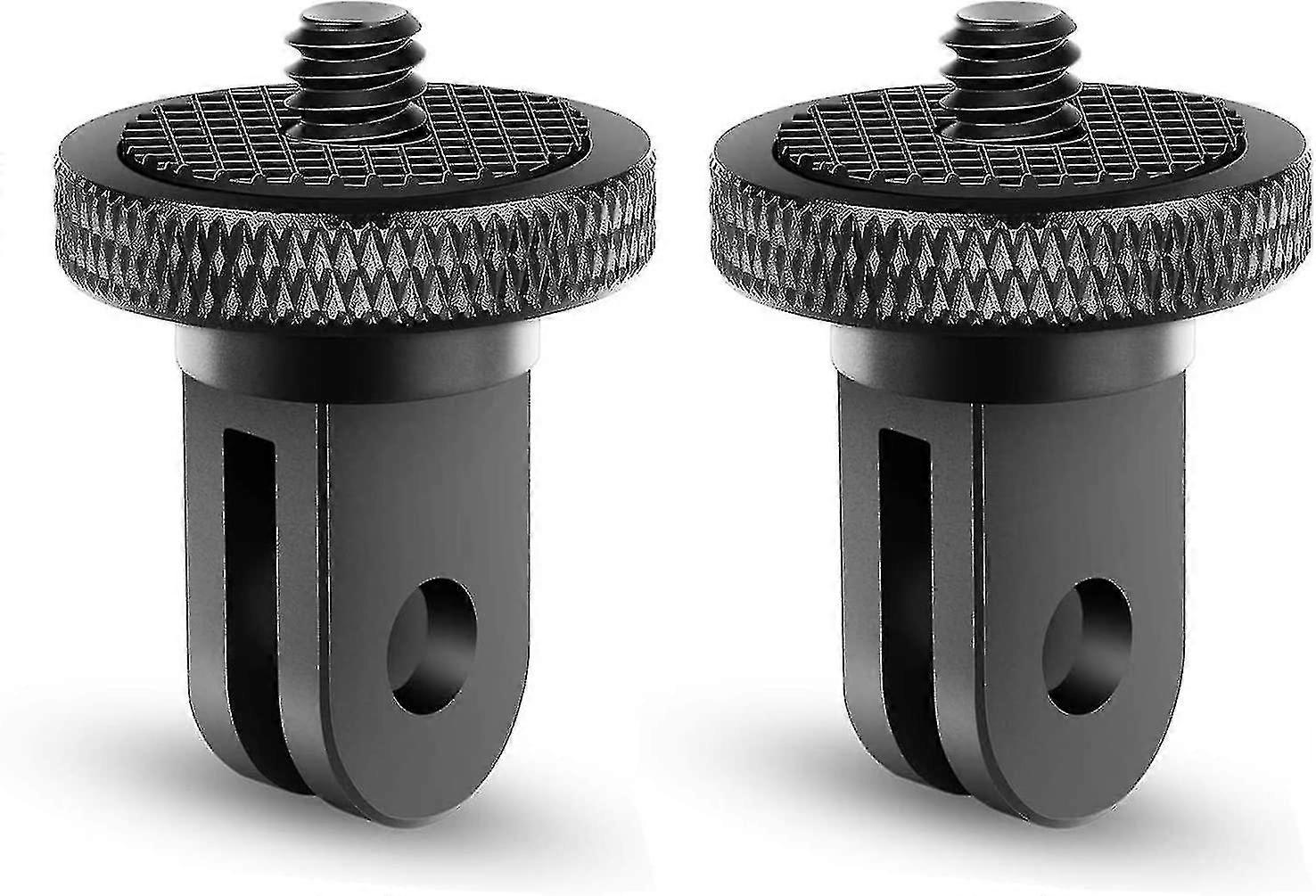 Tripod Adapter Camera Mount Accessory Aluminum Adapter Mounting Cameras To For Gopro Mount And Other Action Cameras (2 Pieces, Black) Xxf