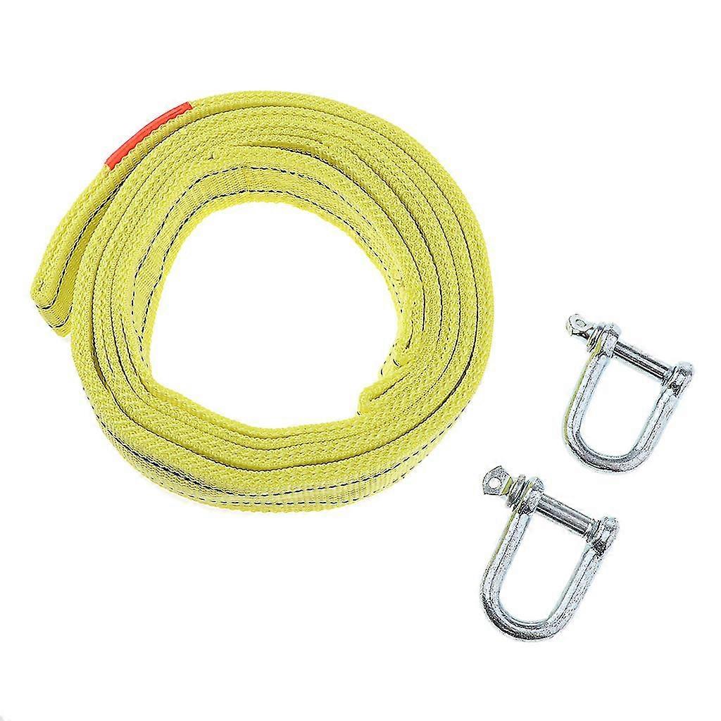 5 Meters 5 Tons Strong Tow Rope Pulling Belt Double Layer Trailer Belt