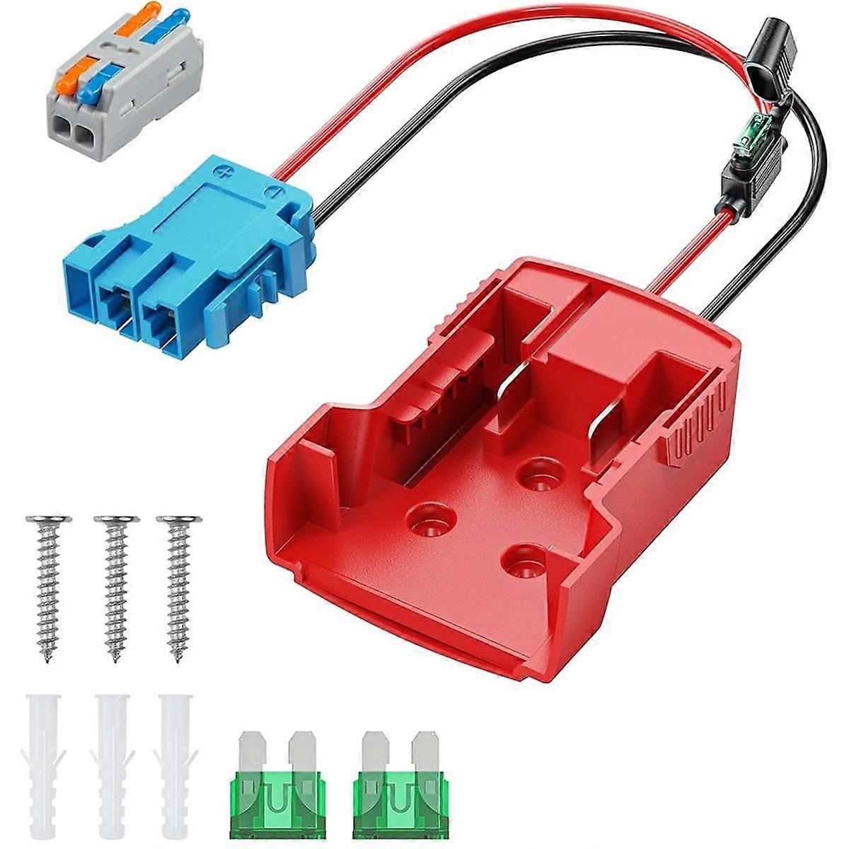 Power Wheel Adapter for Battery, Peg-Perego Battery Adapter with Wire Harness Connector
