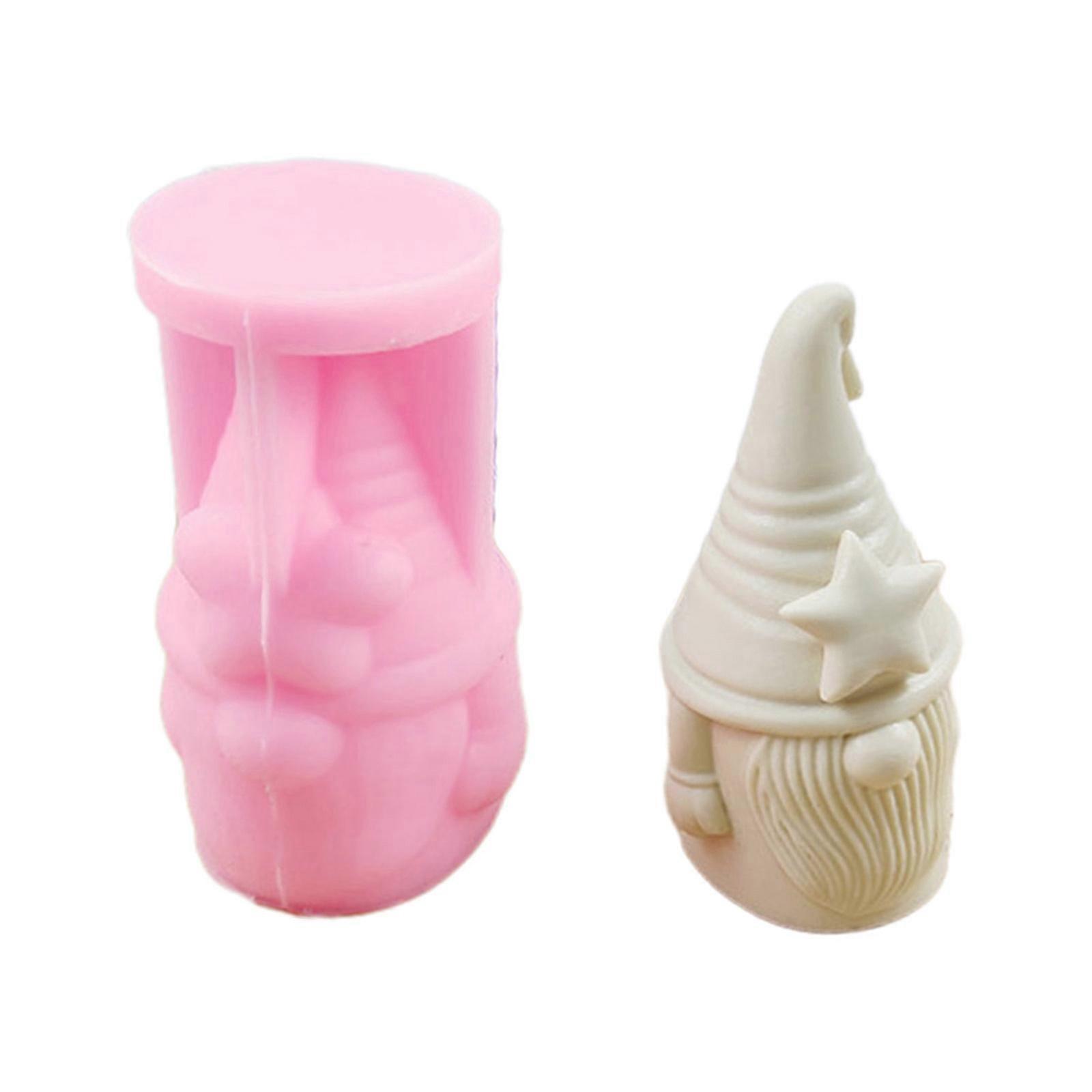 Star Gnome Candle Mold 3D Elf Dwarf Easter Handmade Molds for Making Decor