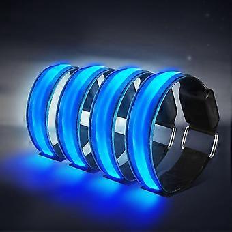 LED-armbånd, glødarmbånd Sikkerhedslys sportsarmbånd Ankelreflekterende strimler med LED-blinkende løbelys til løbere, jogging om natten